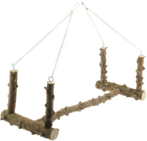 Parrot Indoor Play Area With Large Swing Reference: Lyla Bird Cage Parrot Large Wood Swing Stand Parrot Bird