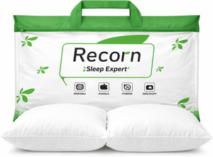 RECORN Microfibre, Polyester Fibre, Cotton Solid Sleeping Pillow Pack of 2 Price in India - Buy RECORN Microfibre, Polyester Fibre, Cotton Solid Sleeping Pillow Pack of 2 online at Shopsy.in - Image 1
