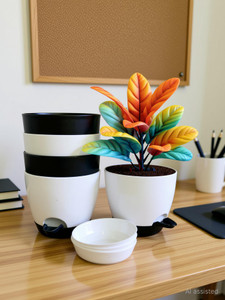 Shopsy TechHark Self Watering Pots Set for Home Decoration - Image 1