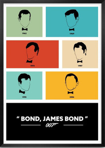 Poster James Bond Minimalist Art Movie sl11921 (Wall Poster, 13x19