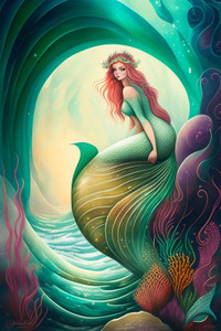 Mermaid Poster For Room Wall Decoration Size 12 X 18 Inches VE EB mermaid-poster-for-room-wall-decoration-size-12-x-18-inches-ve-eb