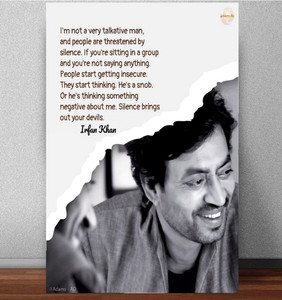 Irfan Khan Wall Poster For Home And Office Decor Motivational Quote Irfan Khan Wall Poster For Home And Office Decor Motivational Quote