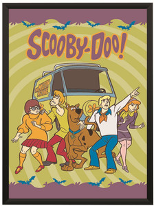 Scooby Doo Velma Shaggy Cartoon Wall Poster With Fr…