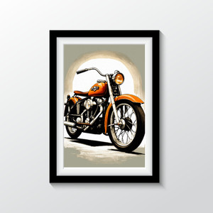 HARLEY DAVIDSON POP ART FRAMED POSTER| A4 SIZE FRAME|ROCKERY FRAMES ...