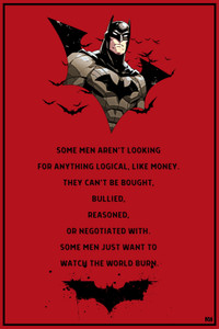 Batman The Dark Knight Alfred Quote Poster 18 X 12 Inch 300 GSM Paper Batman The Dark Knight Alfred Quote Poster 18 X 12 Inch 300 GSM Paper