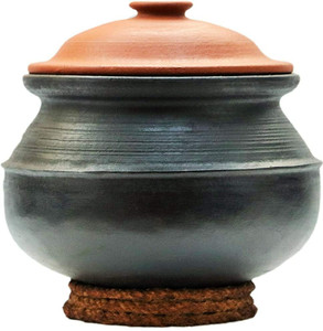 Frills & Colours Earthen Cookware/Clay Pot for Cooking- Matka/Curd