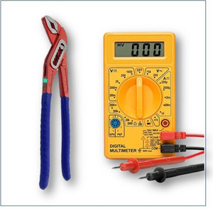 NBS NBS Water Pump Plier-10" and Digital Multimeter Hand Tool Kit Price