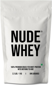 Nude Nutrition Whey Protein Unflavored Protein Powder for Muscle Growth