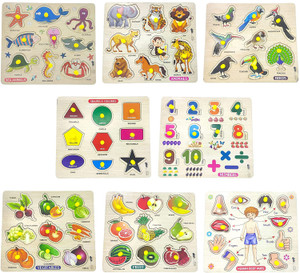 Appster Educational Colorful Wooden Puzzle Toy for Kids Puzzles ...