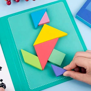 Ji And Ja Tangram Magnetic Puzzle Book Game Tangrams Jigsaw Shapes ...