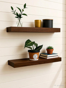WOOD 49 18X6X2BP-28 Wooden Wall Shelf Price in India - Buy WOOD 49