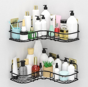 jolex JOLEX Self-Adhesive Metal Bathroom CornerShelf, Iron Wall Shelf ...