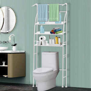ADA Metal Over The Toilet Rack, Space Saving 3-Tier Bathroom Storage ...