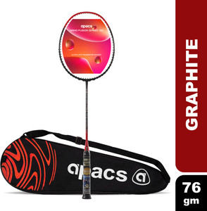 apacs Nano Fusion Speed 722 (76g, 30LBS) Red Unstrung Badminton
