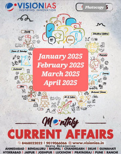 Vision Ias Monthly Current Affairs Magazine 2025 January 2025 To April ...