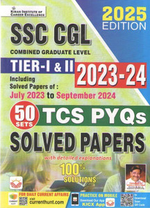 Ssc Cgl [2025 Edition] Tier - 1 & 2,(2023 - 24) Tcs Pyqs Solved Papers ...