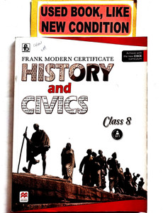Frank Modern Certificate History And Civics Class 8(Old Book): Buy