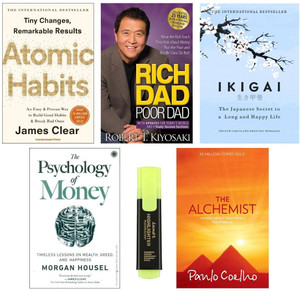 Atomic Habits & Rich Dad Poor Dad & IKIGAI & The Psychology Of Money ...
