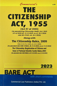 Commercial’s The Citizenship Act, 1955 | Edition 2023: Buy Commercial’s ...