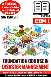 IGNOU CDM 1 Help Book Foundation Course In Disaster Management (IGNOU