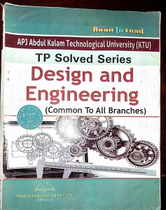 Design And Engineering TP Solved Series KTU ( Common To All Branches ...