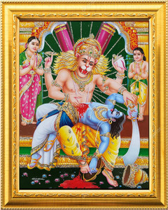 NDFRAME Lakshmi Narasimha Swamy Photo Frame Religious Frame Price in ...