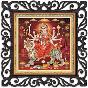 Art n Store: Dea Nav Durga, Sherawali Maa con la sua forma