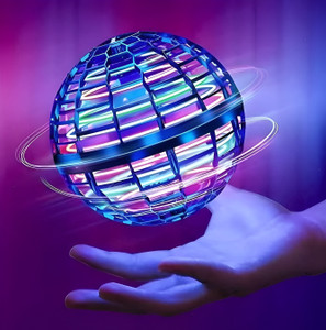 trendify MagicSpin Flying Ball With Lightning Effects (Multicolor)