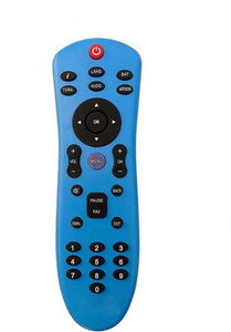 MG ENTERPRISE DD Free Dish (DVB) FTA DVB Set Top Box RemOTE Blue
