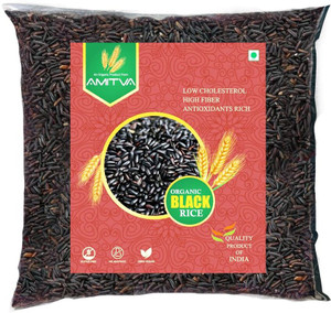 AMITVA Organic Black Rice - Nutritious Whole Grain with Rich Flavor and