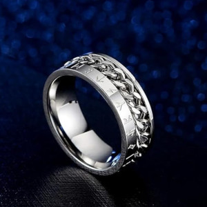 Couple Ring Stainless Steel Non-tarnish Tri-color For Men&women - Foto 8