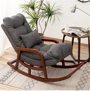 Soul Light Art Home Decorations Teakwood Modern Rocking Chair