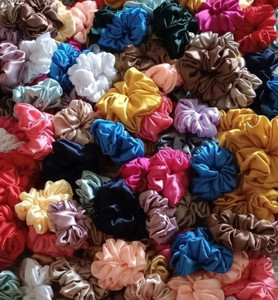 Multicolor - Handmade Rubber Band/Scrunchies (Set of 5) 33