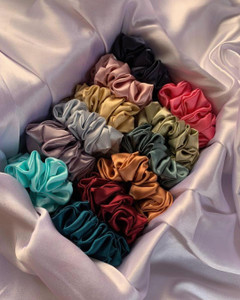 Modal Silk Elastic Handmade Rubber Band/Scrunchie 24 main image 1