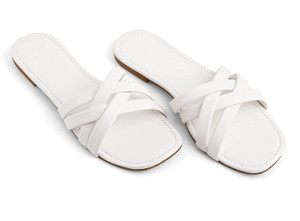 White slippers womens cheap
