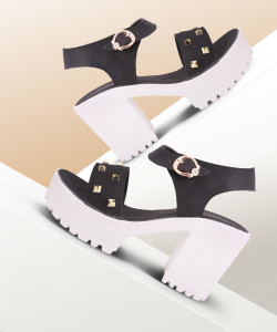 white jelly heels