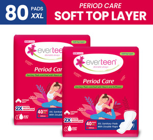 everteen Period Care XXL Soft with Neem-Safflower - (40 Pads Each) Sanitary Pad | Buy Women Hygiene products online in India | Shopsy.in - Image 1