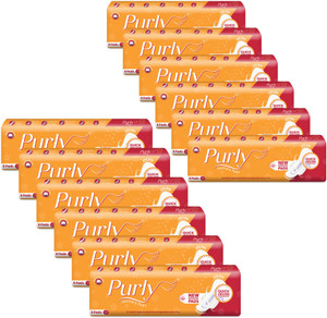 Purly Cotton Pad, Fast absorbing power,Leak Proof & Rash Free-XXL 290mm