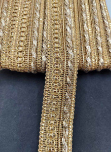 Bronze Zari Gota Border - ( 5mtr ) main image 1
