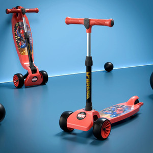 DISNEY Spiderman 3-Wheel Kids Scooter for 3+ Years Boys and Girls