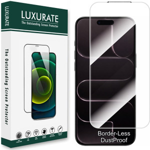 LUXURATE Edge To Edge Tempered Glass for Apple iPhone 17, iPhone 17, Borderless Screen Protector, with Easy Installation Kit - LUXURATE : Shopsy.in - Image 1