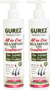 Gurez All in One Shampoo With Conditioner || Dandruff Free-Healthy