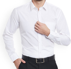 Maleno Men Solid Formal White Shirt - Buy Maleno Men Solid Formal White  Shirt Online at Best Prices in India | Flipkart.com