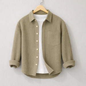 ETSY Men Self Design Casual Khaki Shirt - Image 6