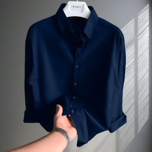 MACSAM Clothings Men Dark Blue Shirt - Image 5