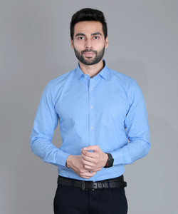 Blue shirt clearance