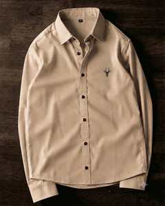 Shopsy indicare Men Solid Casual Beige Shirt - Image 1