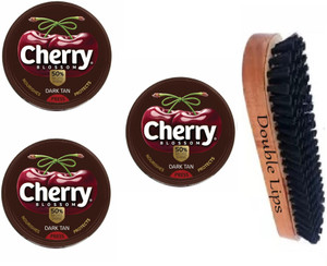 DOUBLE LIPS Cherry Blossom Polish 40g Dark Tan Pack of 3 Polish