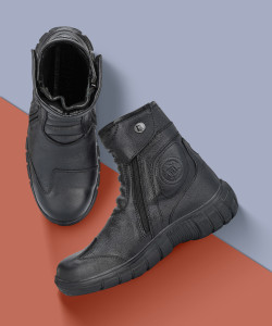 EEGO ITALY Water Resistant Biker boot/Motorcycle boot steel toe
