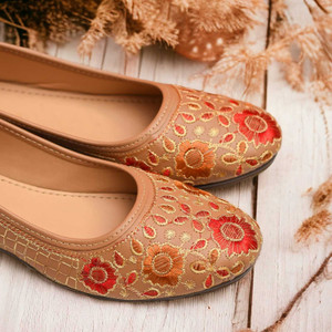 Jaipuri Embroidery Ballerinas Girls Stylish Juttis For Wedding